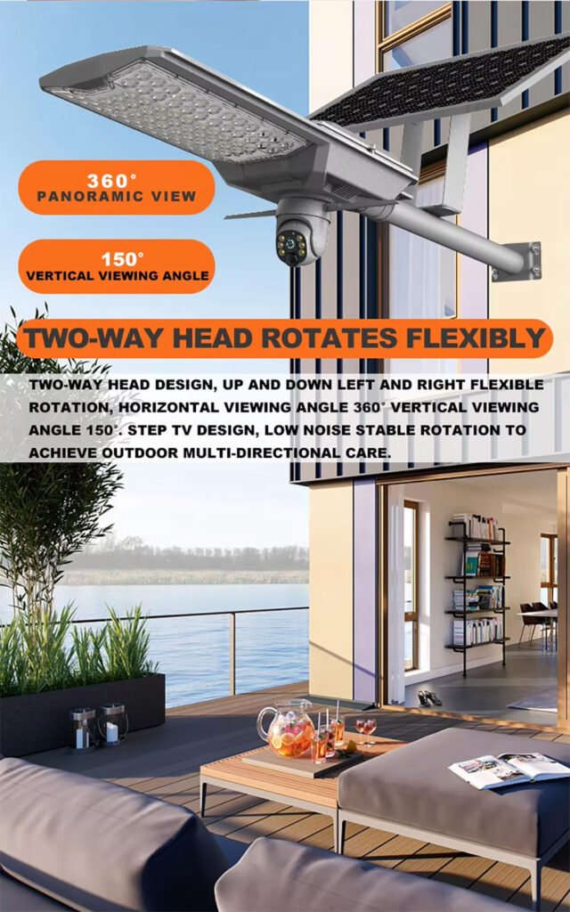 HiEnergy IP65 outdoor camera with solar
