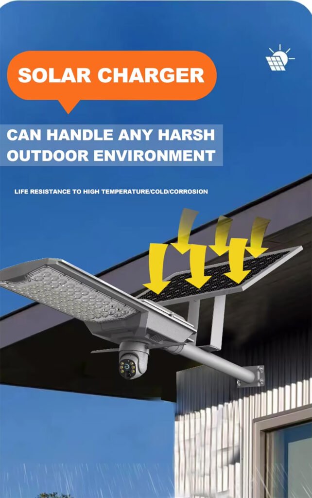 HiEnergy Street Light security camera with solar