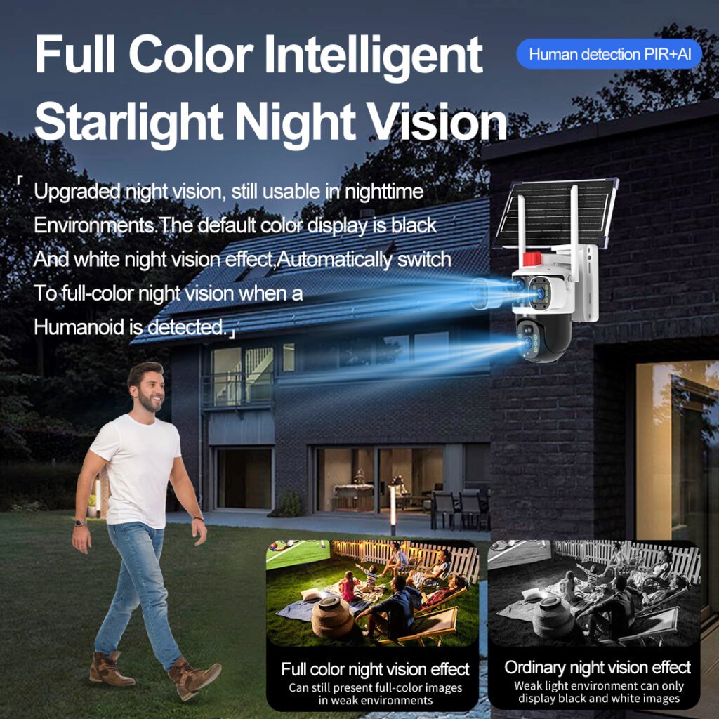 HiEnergy solar powered exterior camera