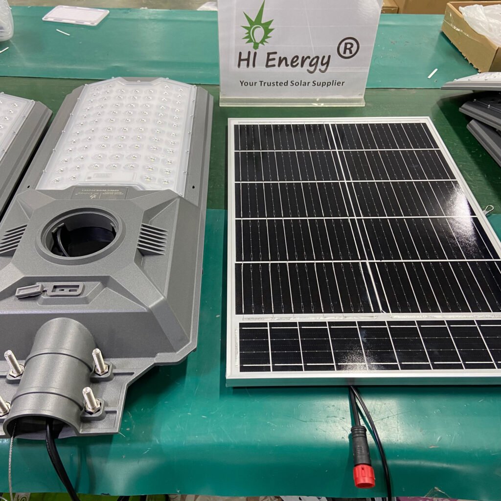 Shenzhen HiEnergy solar street light with camera
